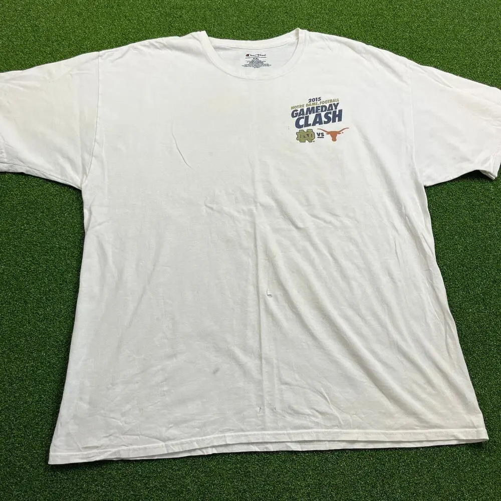 Y2K White Champion Football Gameday Clash T-Shirt Sz XXL - Picture 1 of 10